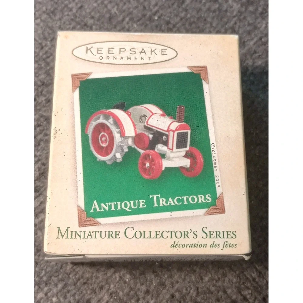 Hallmark Keepsake 2005 Antique Tractors Miniature Ornament Die-Cast Metal 9th